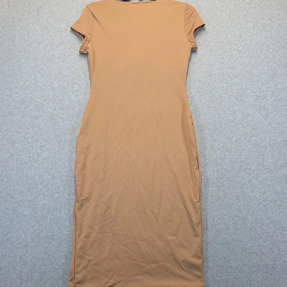 Derek Heart NWT lined body con dress tan
